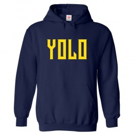 YOLO You Only Live Once Motivational Classic Unisex Kids and Adults Pullover Hoodie
